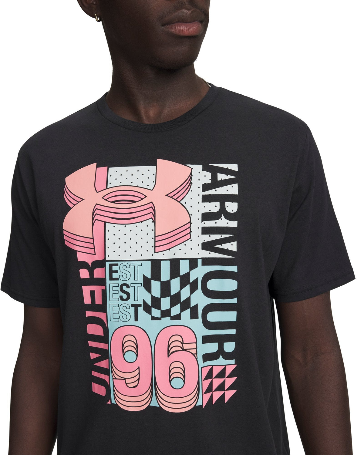 UA Logo Collage Men's Short Sleeve - Black