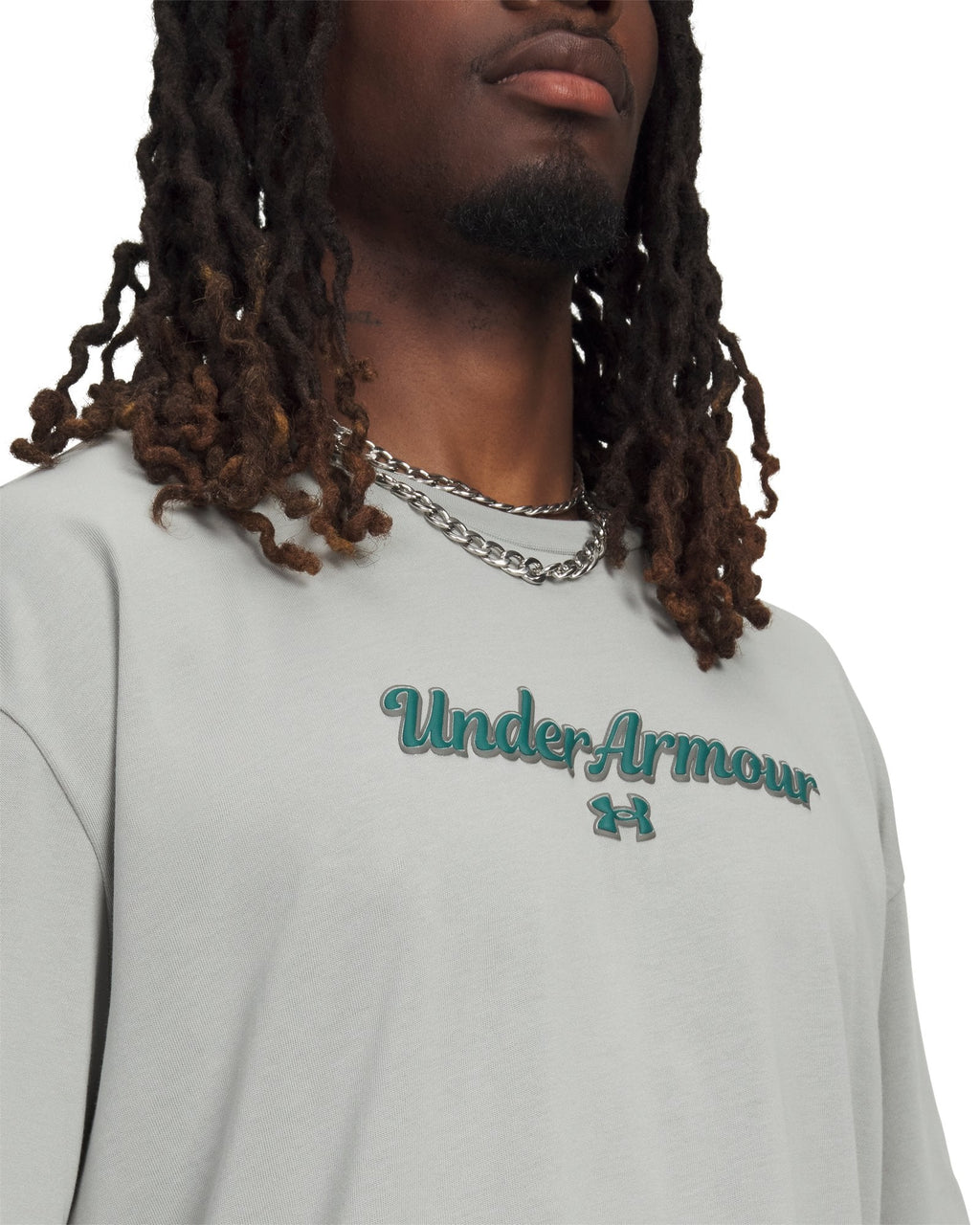 UA Heavyweight Wordmark Men's Short Sleeve - Gray