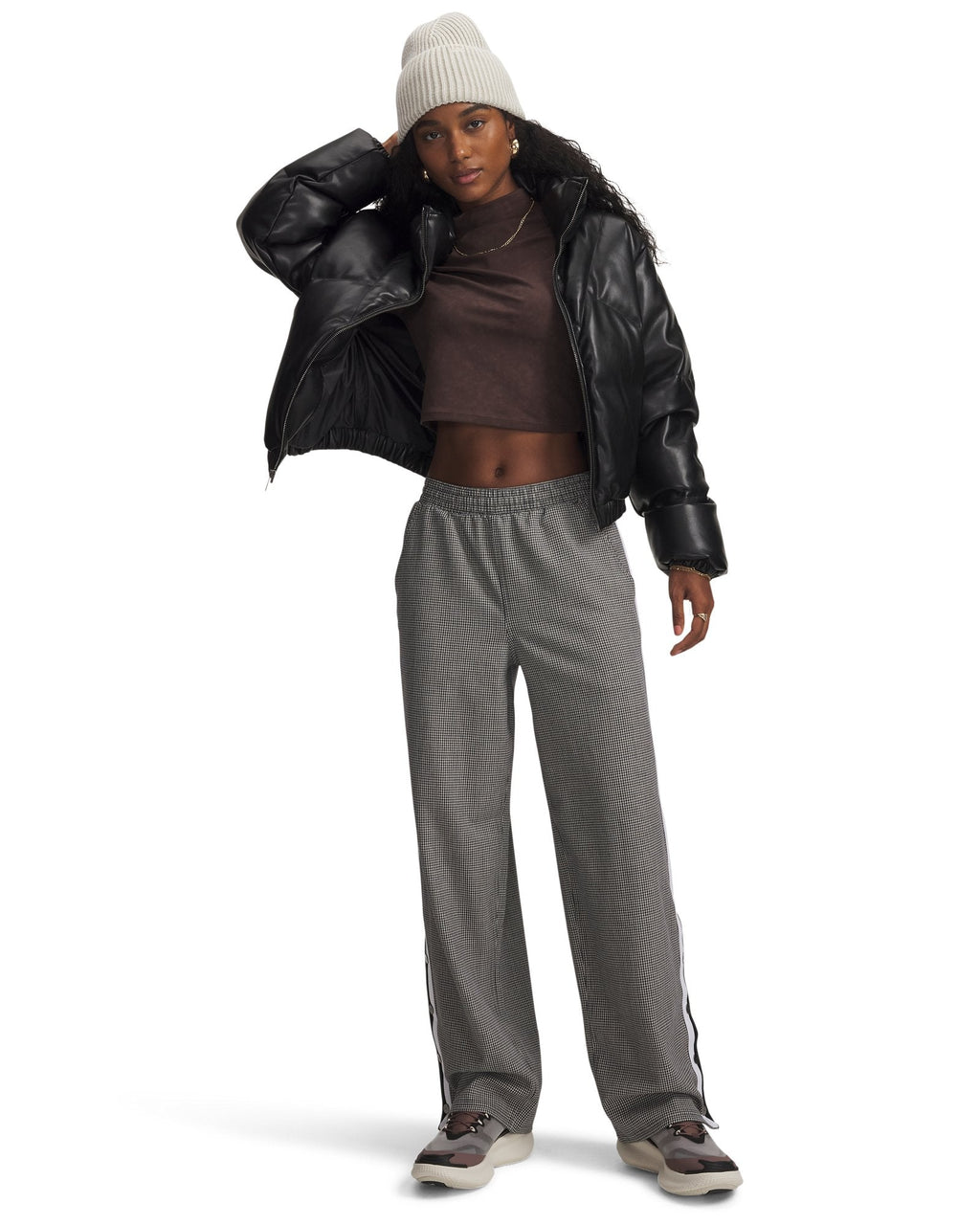 UA Houndstooth Cargo Women's Pants - Black