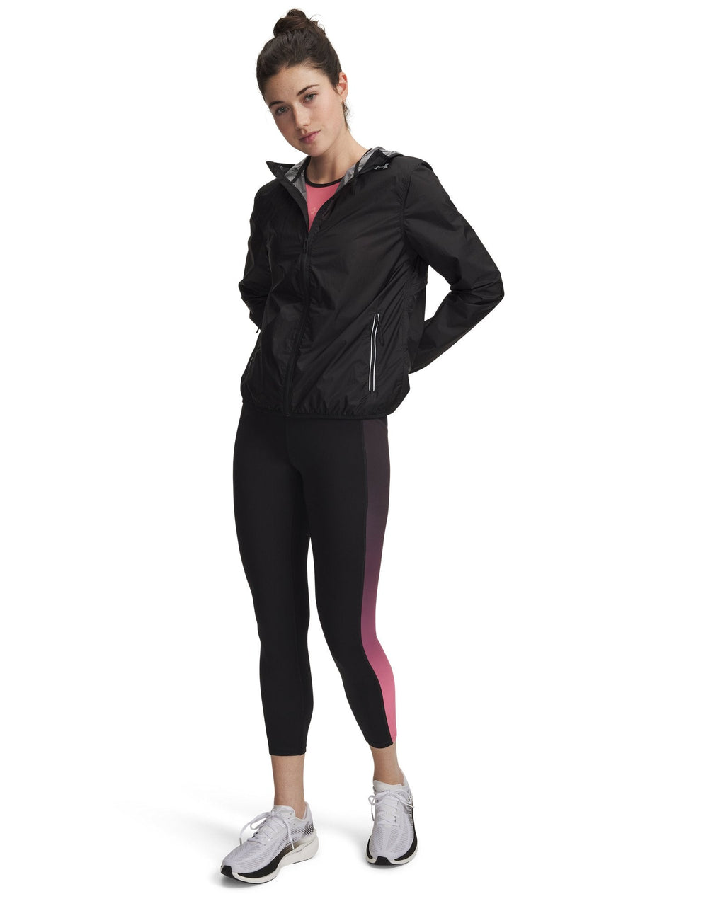 UA Velociti Printed Women's Ankle Tights - Black