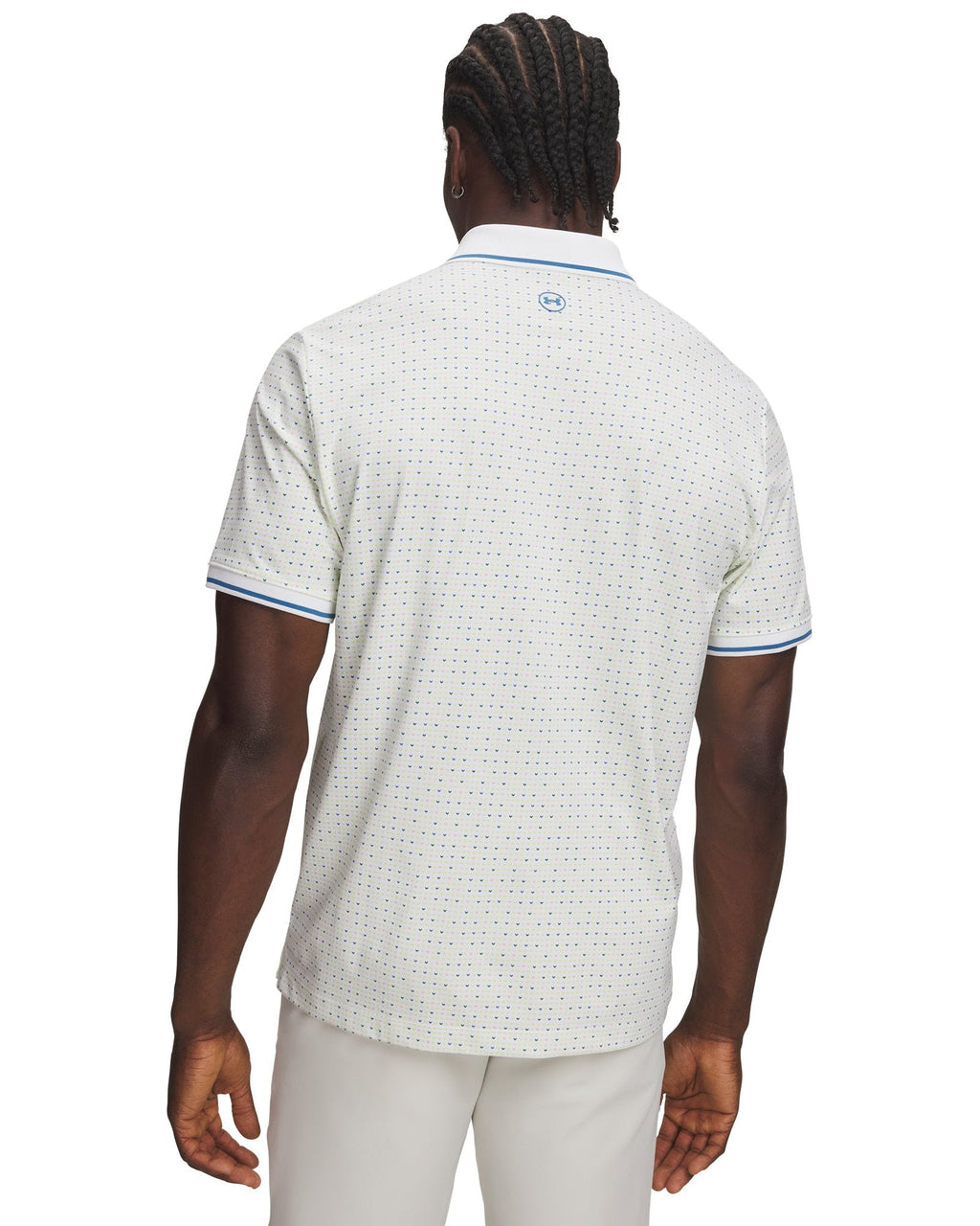 UA ArmourDry Print Rib Men's Polo - Green