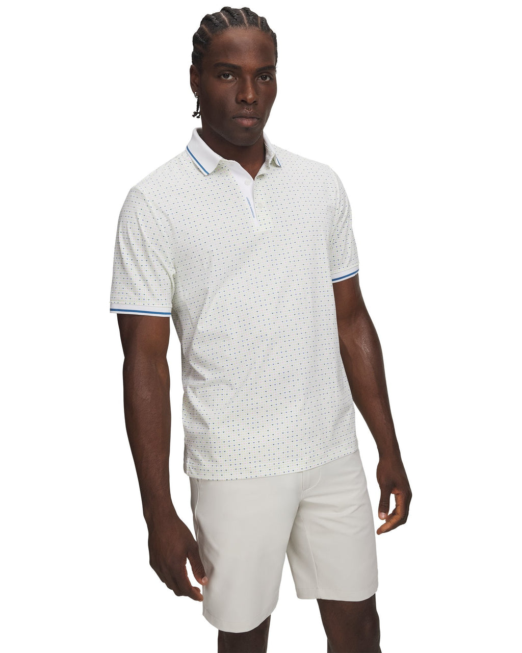 UA ArmourDry Print Rib Men's Polo - Green