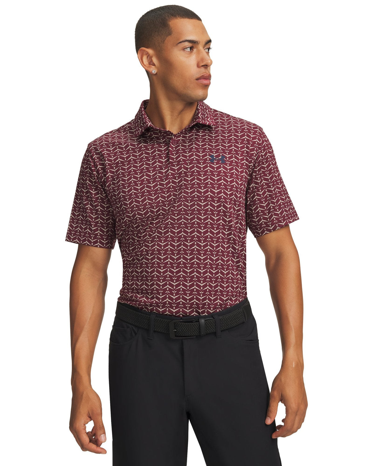 UA Matchplay Printed Men's Polo - Red