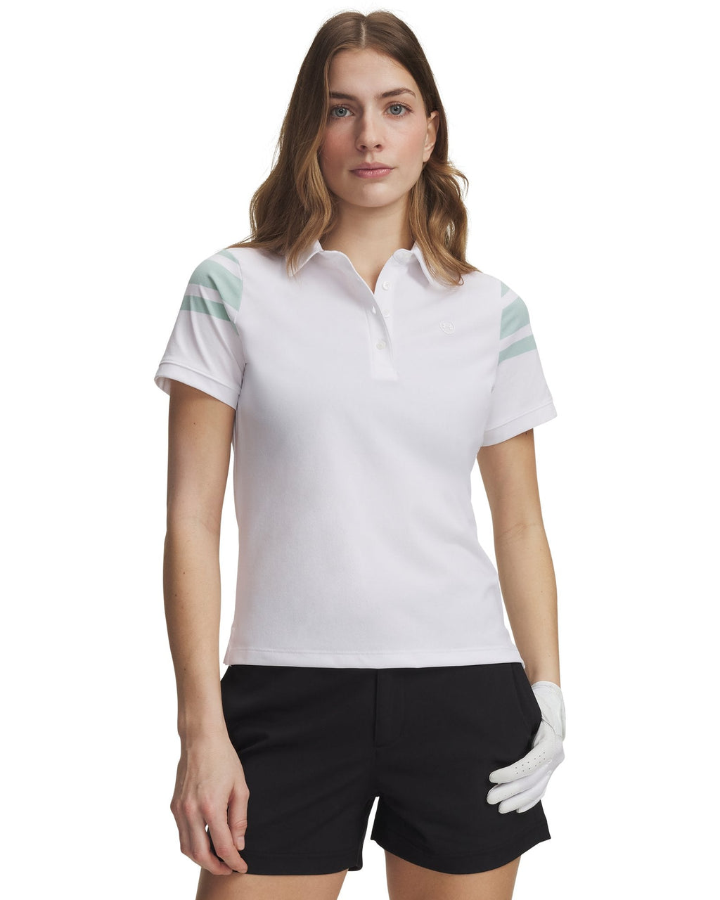 UA ArmourDry Printed Women's Polo - White