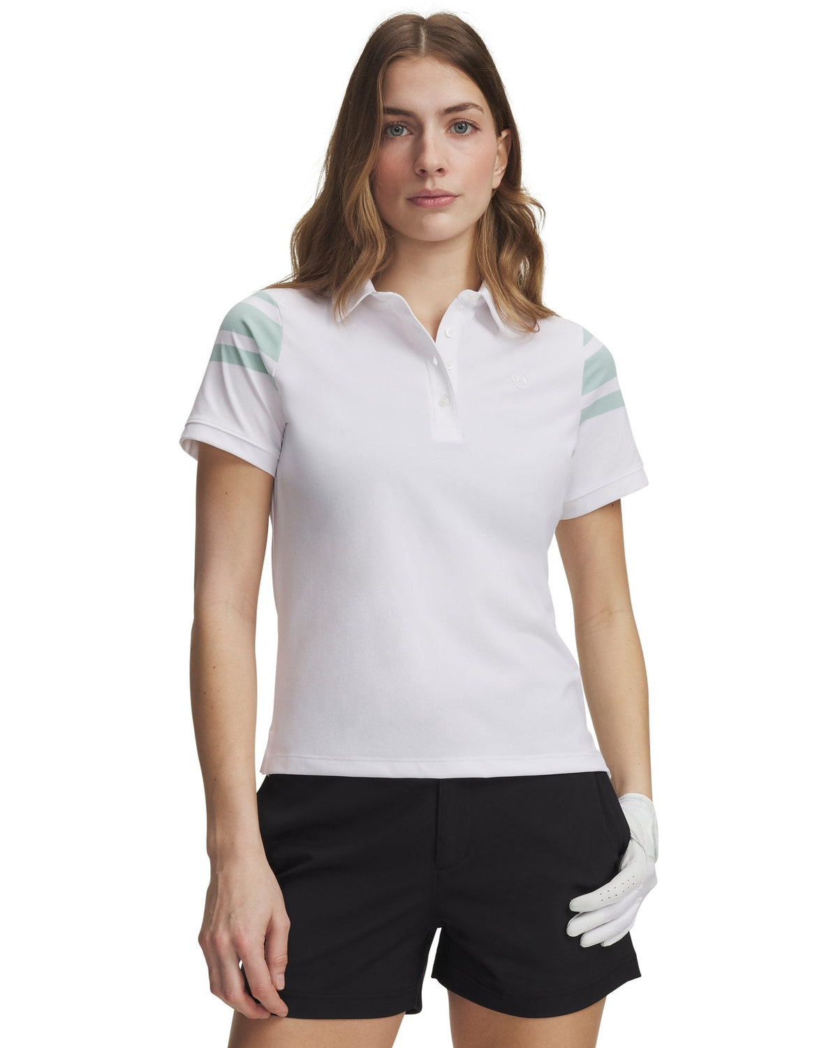 UA ArmourDry Printed Women's Polo - White