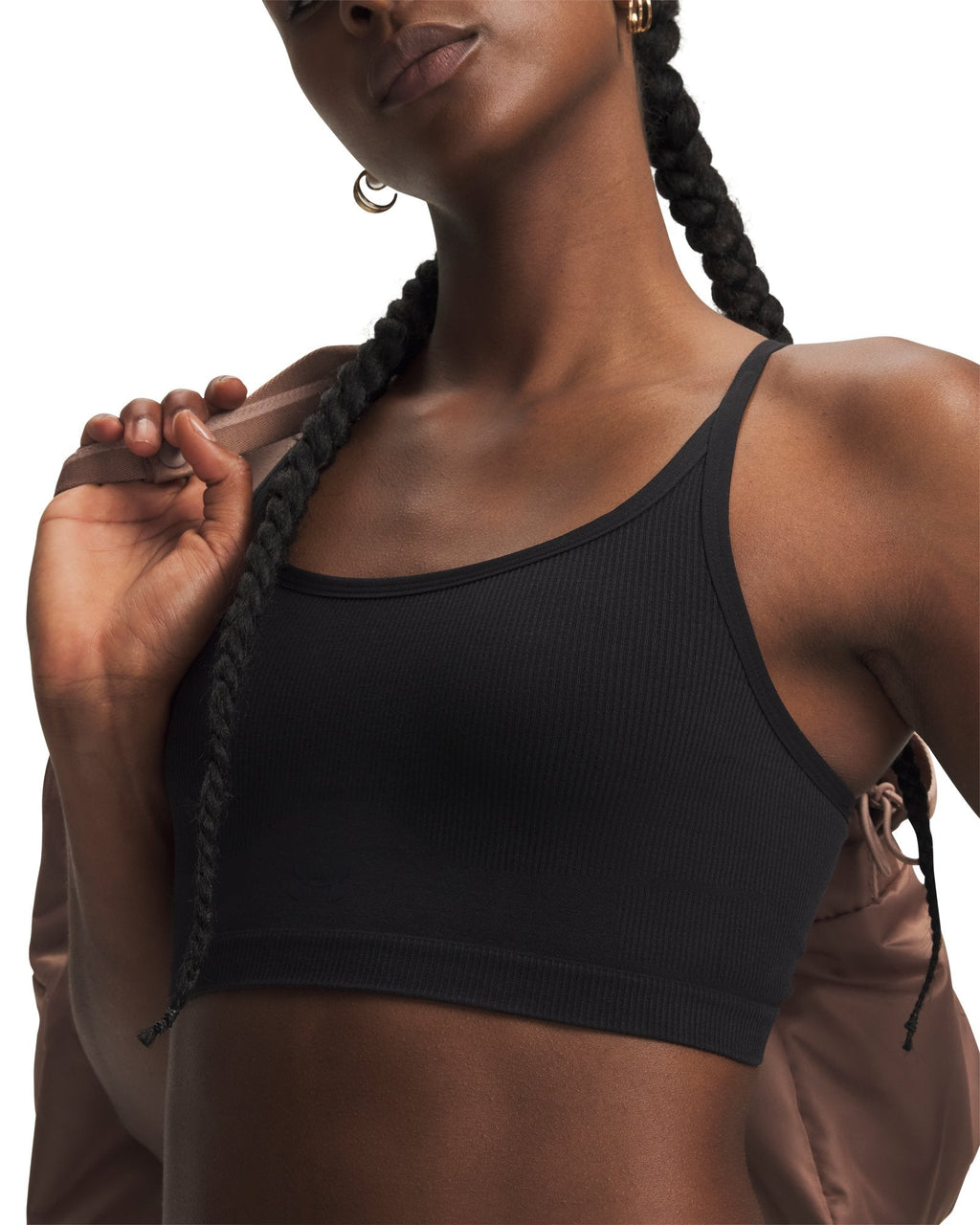 UA Seamless Cotton Low Women's Sports Bra - Black