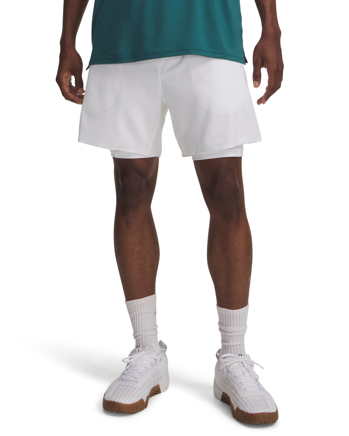 UA Vanish Elite Men's 2-in-1 Shorts - White