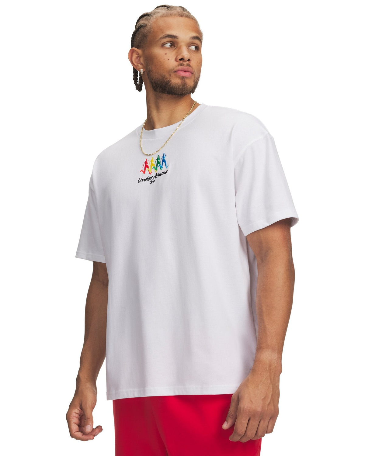 UA Heavyweight Fitness Expo Men's Short Sleeve - White