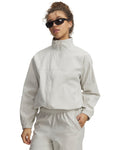 UA Unstoppable Woven Women's Full Zip - White