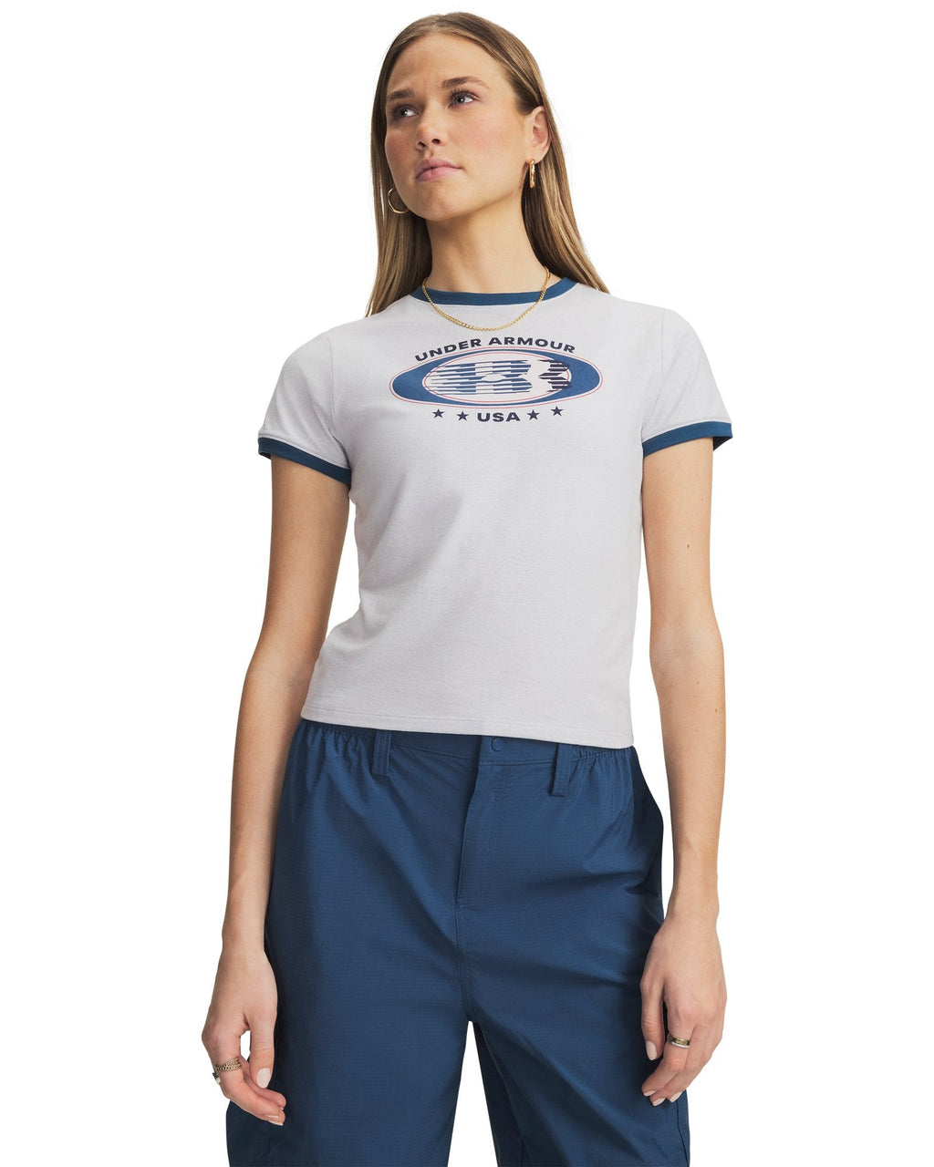 UA Ringer Grx Women's T-Shirt - Gray