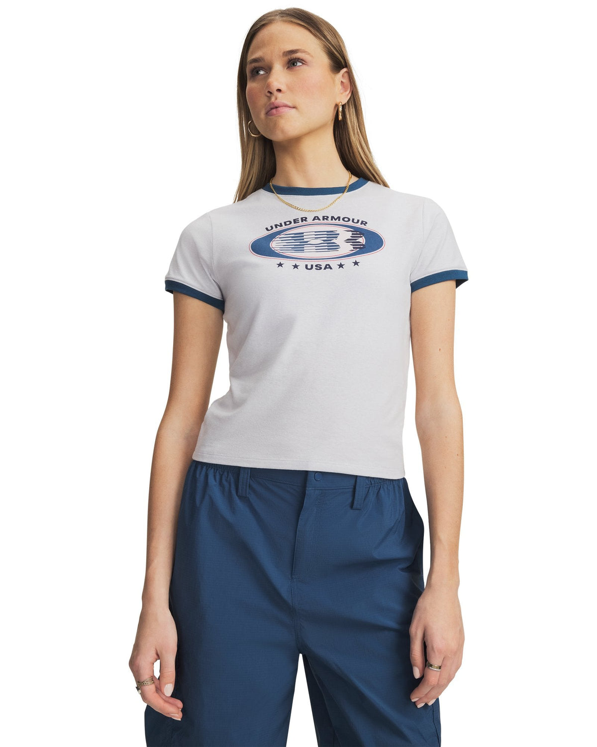UA Ringer Grx Women's T-Shirt - Gray