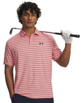 UA Matchplay Stripe Men's Polo - Pink