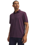 UA Matchplay Stripe Men's Polo - Red