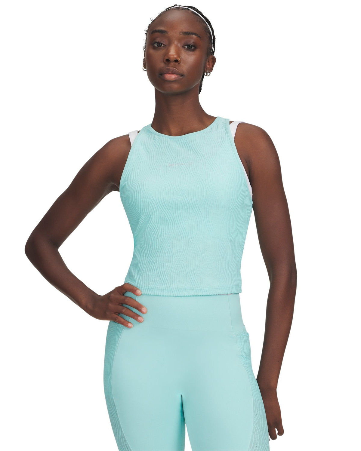 UA HB Jacquard Knit Women's Tank - Blue