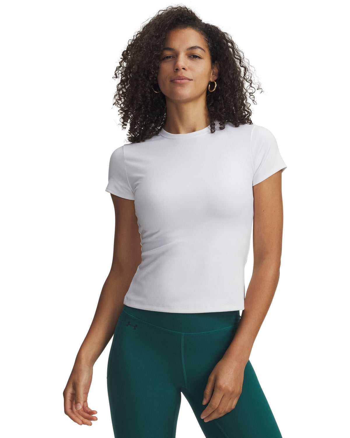 UA Motion Women's Fitted Short Sleeve - White