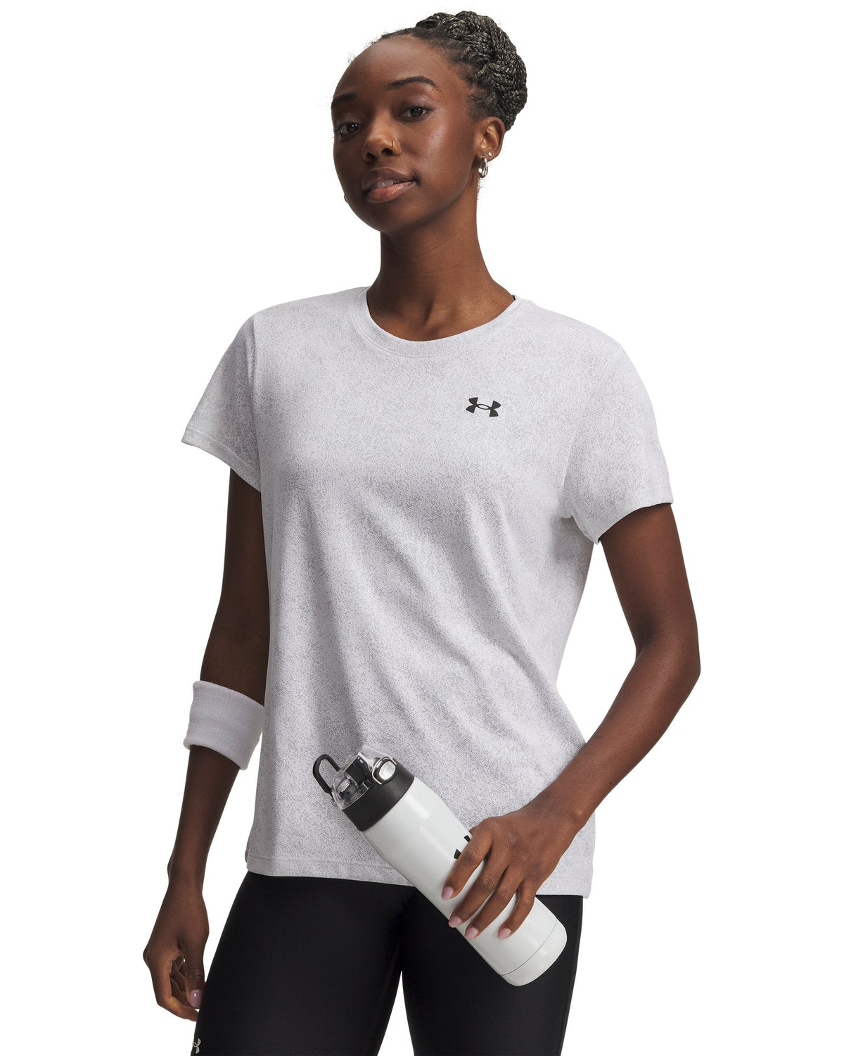 UA Tech™ Pixelate Women's Short Sleeve - White