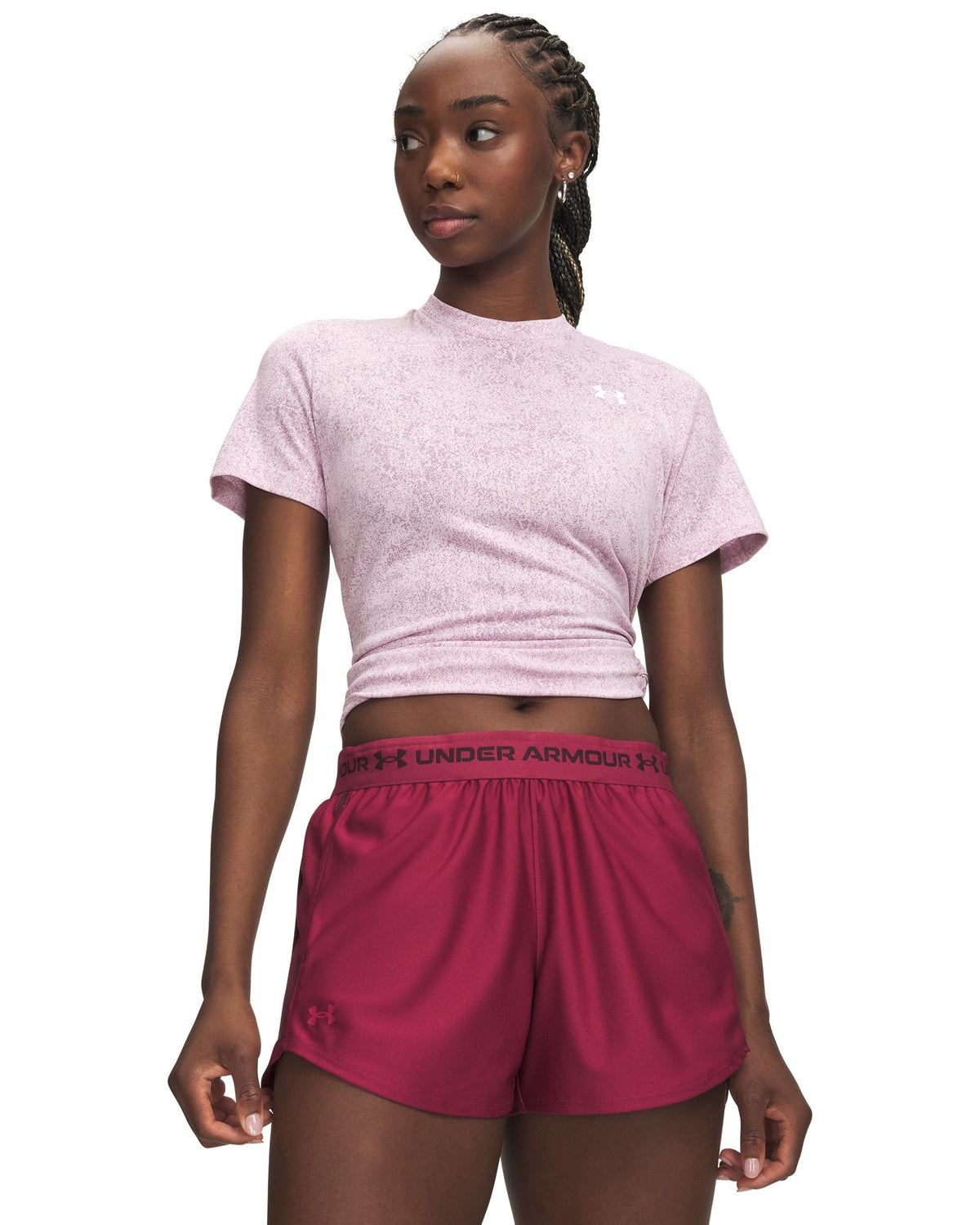 UA Tech™ Pixelate Women's Short Sleeve - Pink