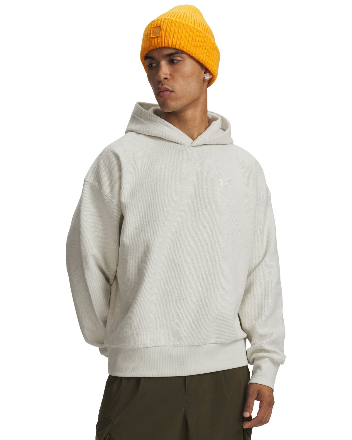 UA Icon Rev Terry Men's Hoodie - White