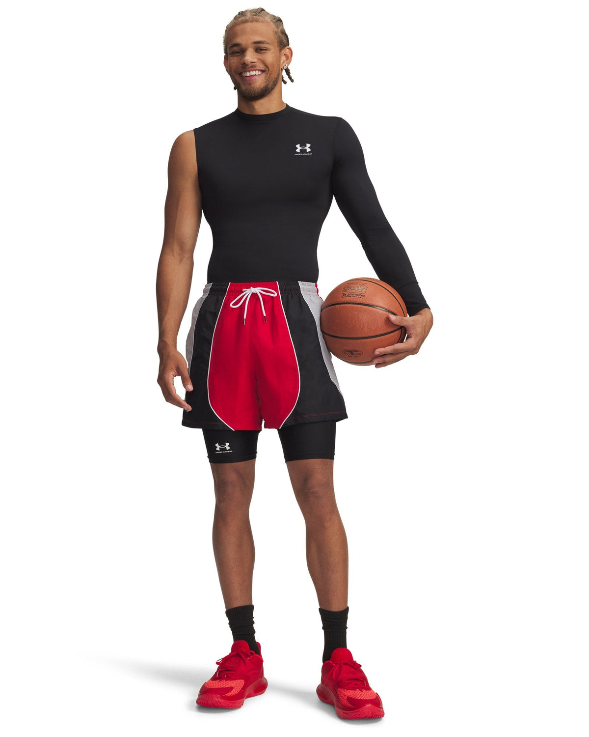 HeatGear® Asymmetrical Left Men's Long Sleeve - Black