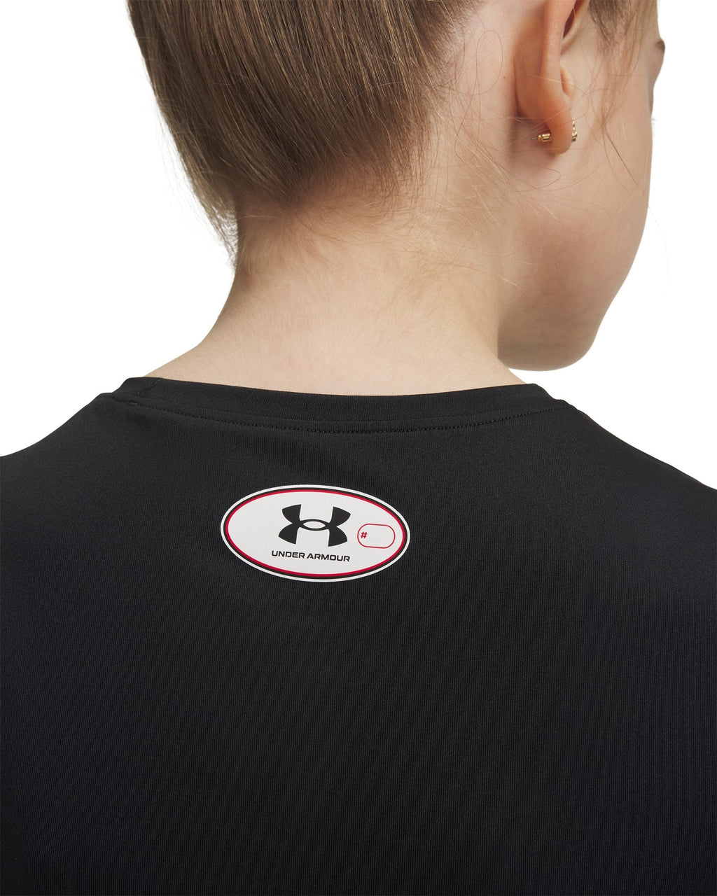 HeatGear® Girls' Short Sleeve - Black
