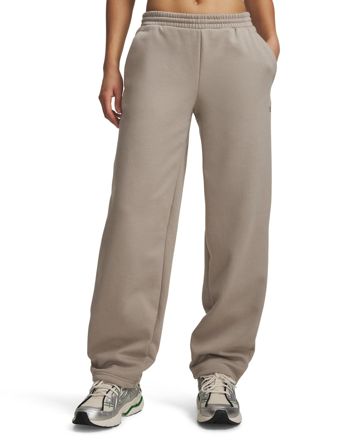 UA Icon Fleece Relaxed Women's Pants - Brown