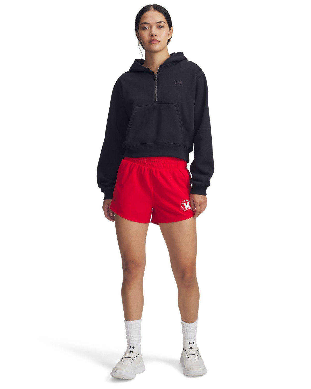 UA Flex Woven Collegiate Women's Shorts - Red