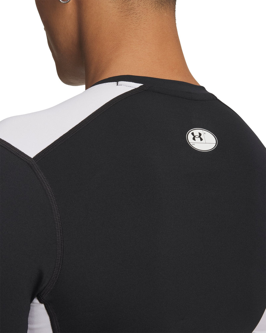 HeatGear® Color Block Men's Short Sleeve - Black