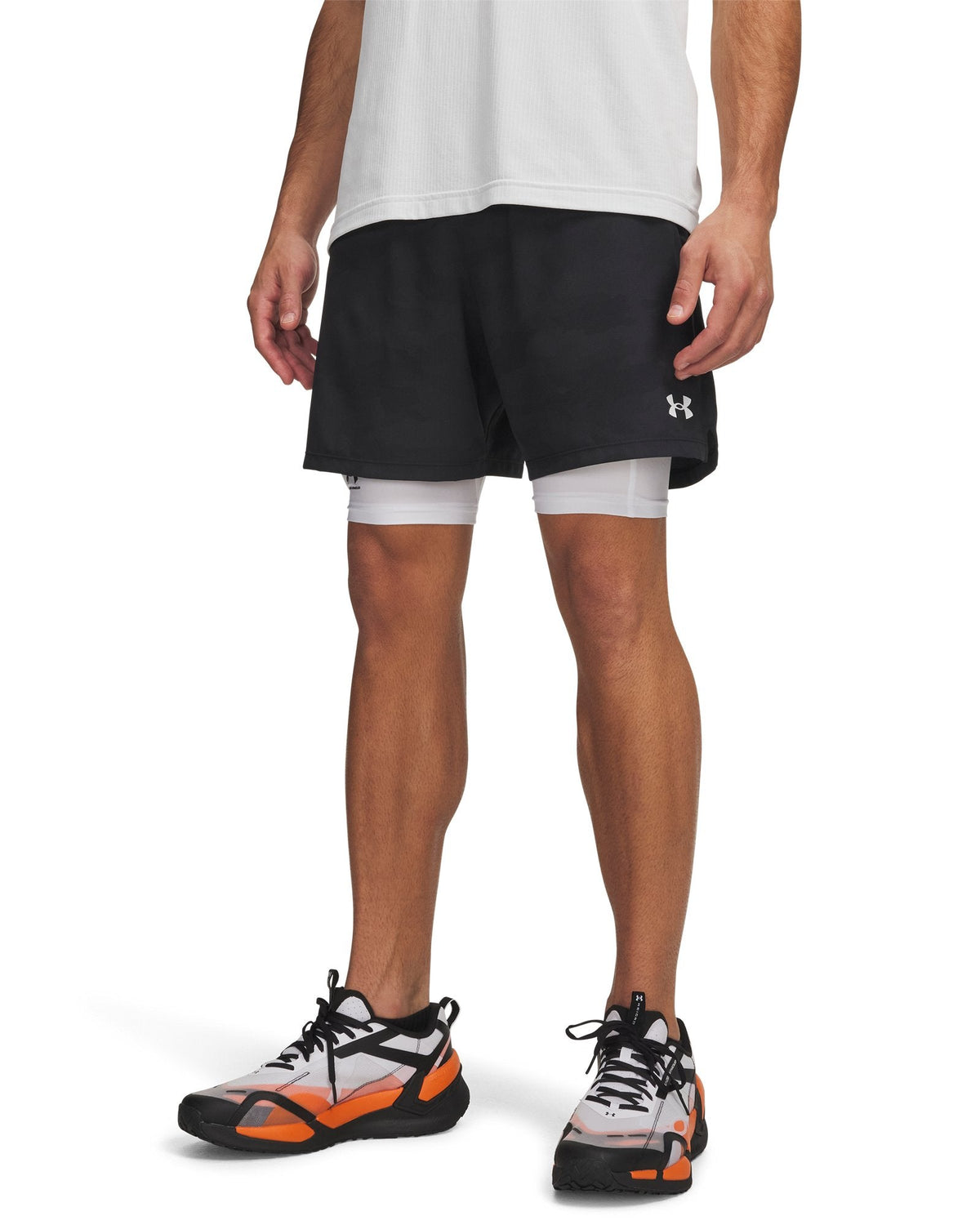 UA Vanish Woven 2.0 Printed Men's 6" Shorts - Black