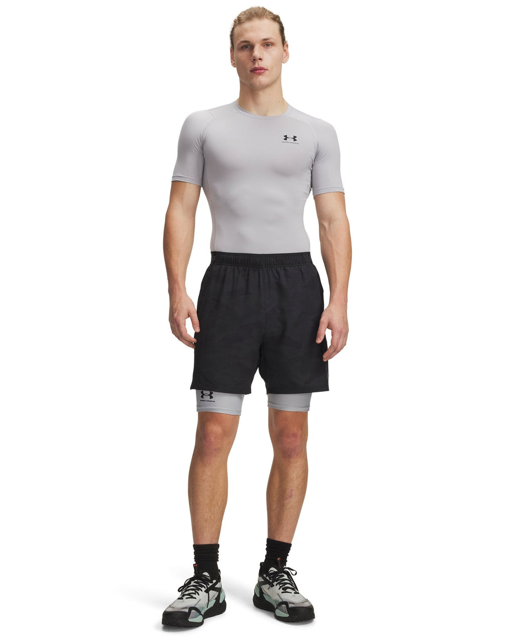 UA Vanish Woven 2.0 Printed Men's 6" Shorts - Black