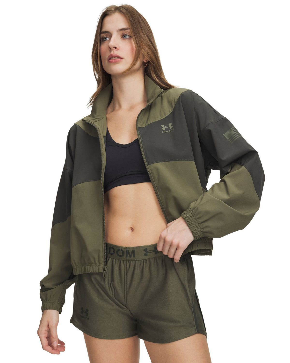 UA Freedom Rival Woven Women's Jacket - Green