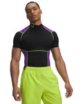 HeatGear® Elite Men's Compression Mock Short Sleeve - Black