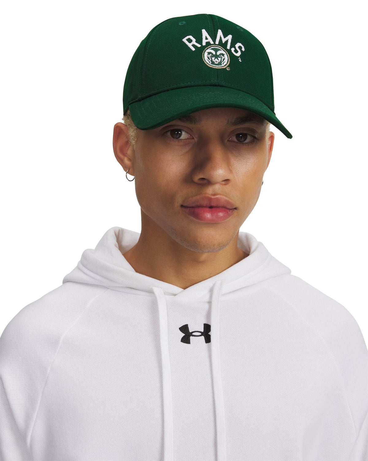 UA Blitzing 3.0 Collegiate Men's Stretch Fit Cap - Green