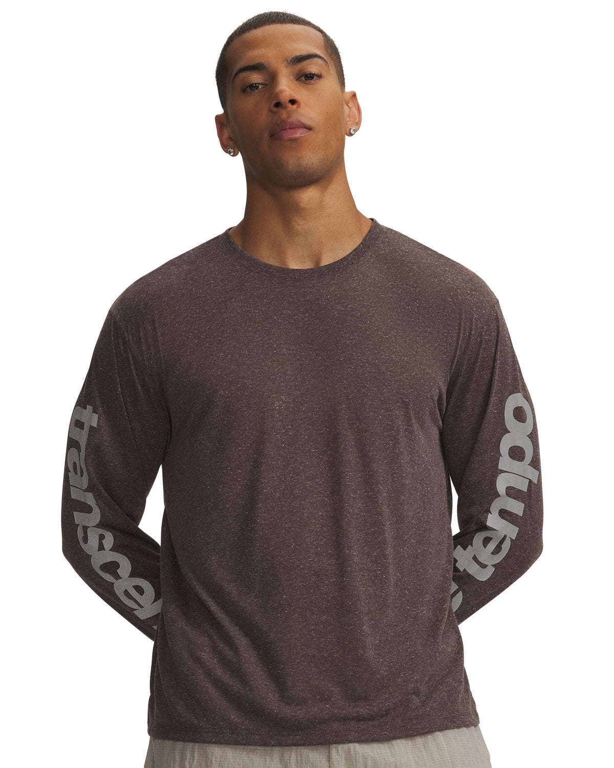 UA HB Run Aeris Men's Long Sleeve - Brown