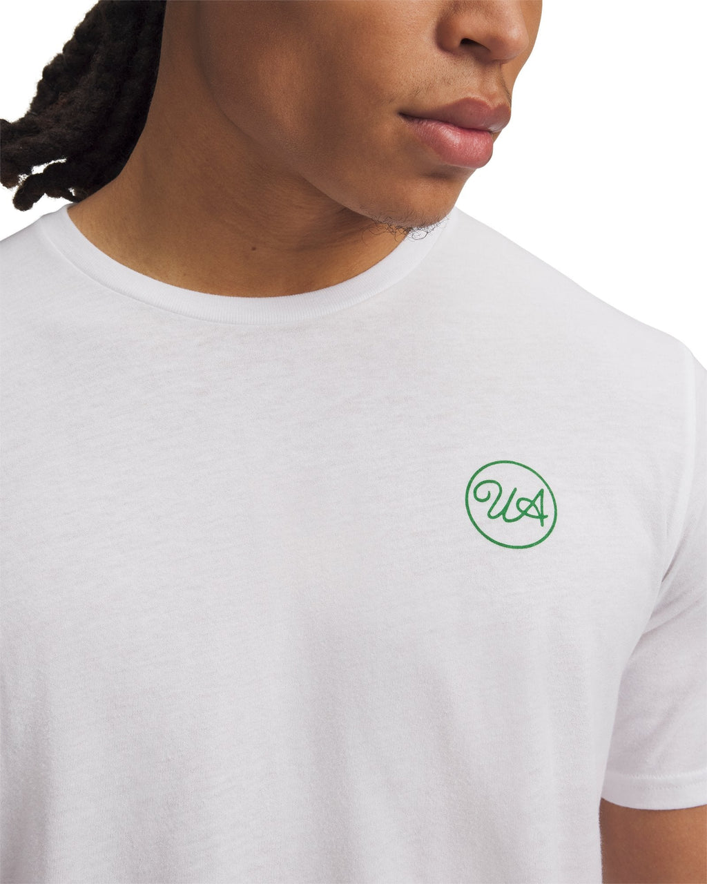 UA Golf Dialed Men's Short Sleeve - White