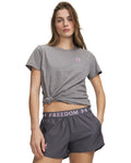 UA Freedom Flag Women's Short Sleeve - Gray