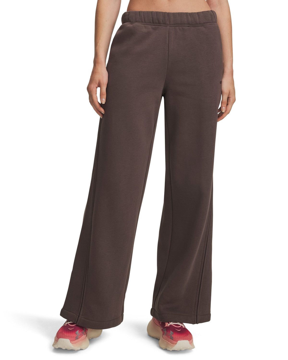 UA Icon Sama Fleece Women's Wide Leg Pants - Brown