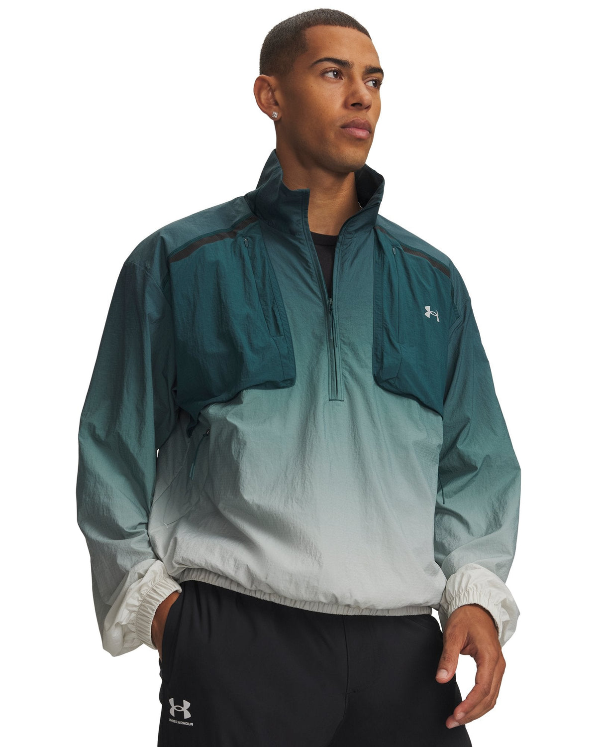 UA Unstoppable Woven Gradient Men's ½ Zip - Blue