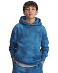UA Icon Fleece Washed Boys' Hoodie - Blue