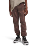 UA Icon Fleece Wash Print Gym Boys' Pants - Brown