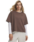 UA Heavyweight Wash Wordmark Boxy Women's Short Sleeve - Brown