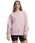 UA Rival Fleece Women's Oversized Crew - Pink