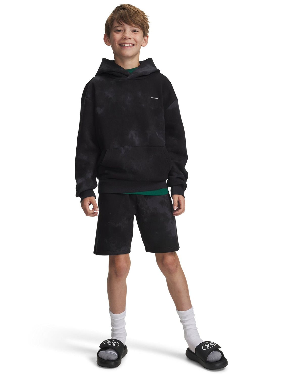 UA Icon Fleece Vintage Boys' Shorts - Black