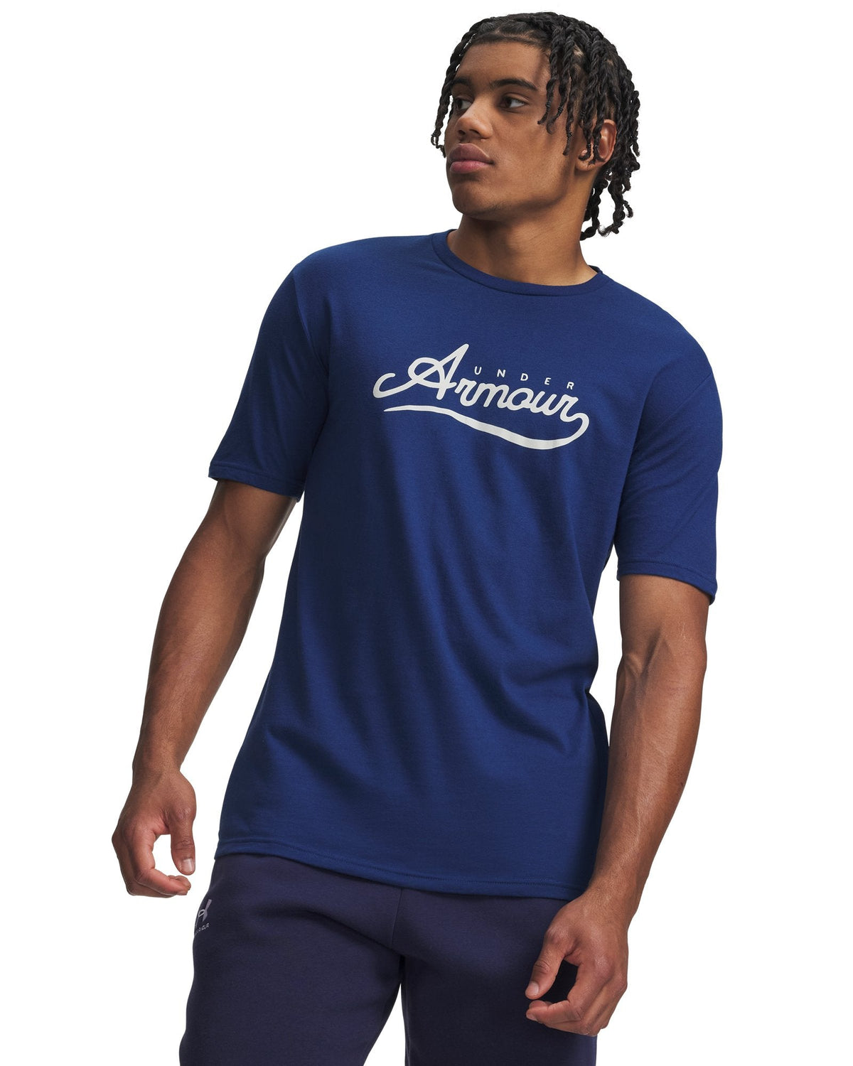 UA Vintage Script Men's Short Sleeve - Blue