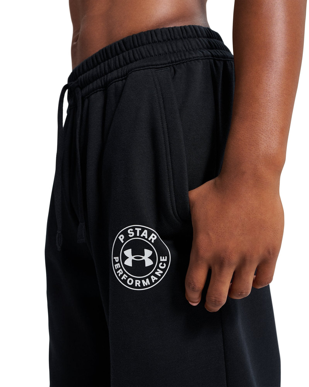 UA x P-Star Performance Fleece Unisex Wide Leg Pants - Black