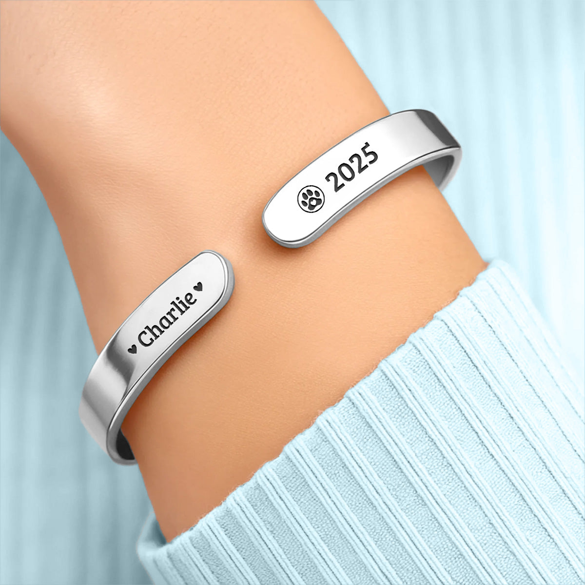Beside You - Personalized Bracelet Cuff