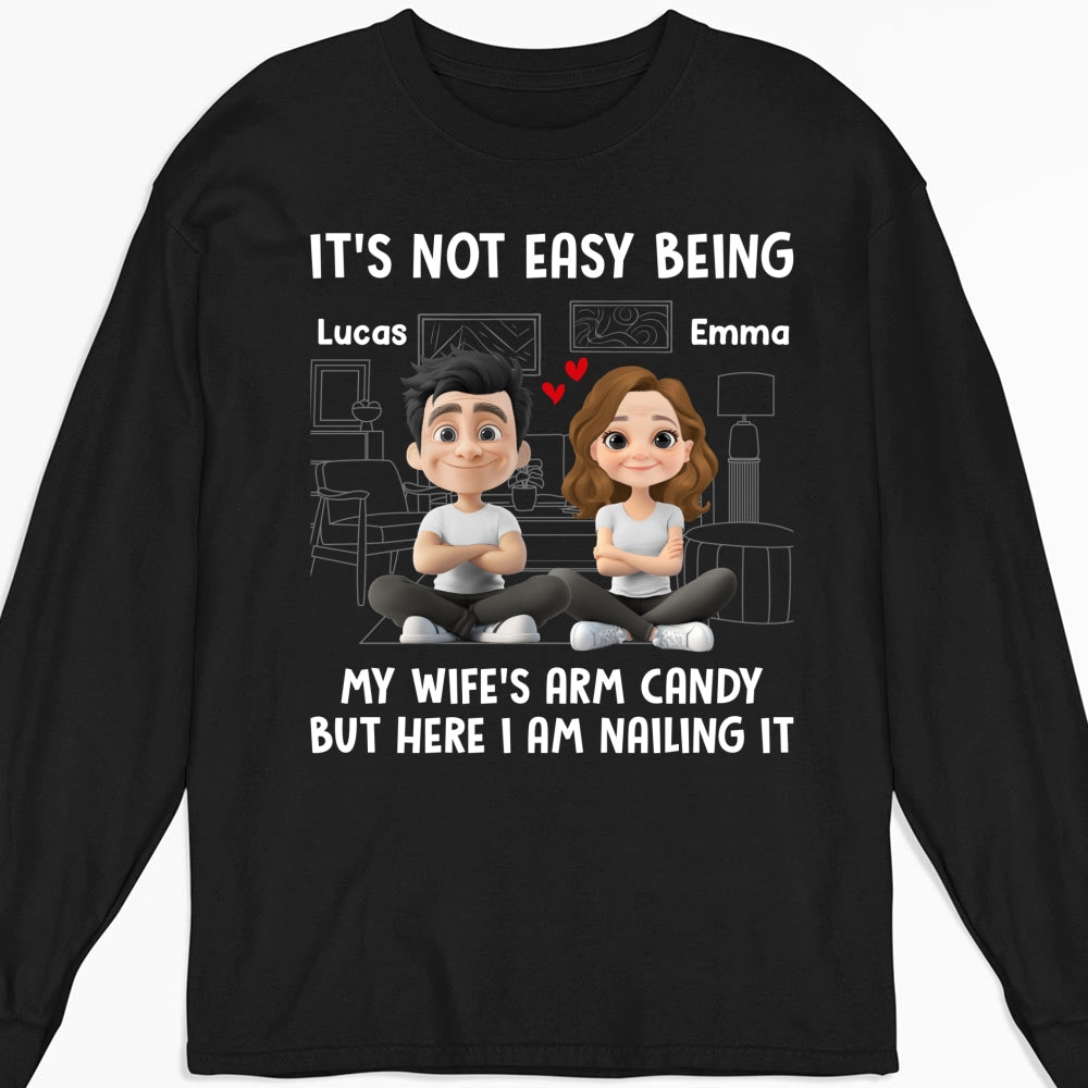 Custom Christmas Anniversary Keepsake Gifts For Husband • Wife Arm Candy - Personalized Shirt