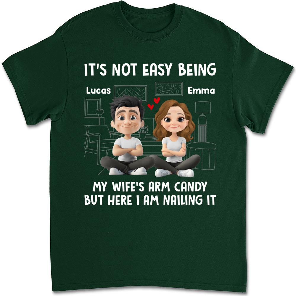 Custom Christmas Anniversary Keepsake Gifts For Husband • Wife Arm Candy - Personalized Shirt