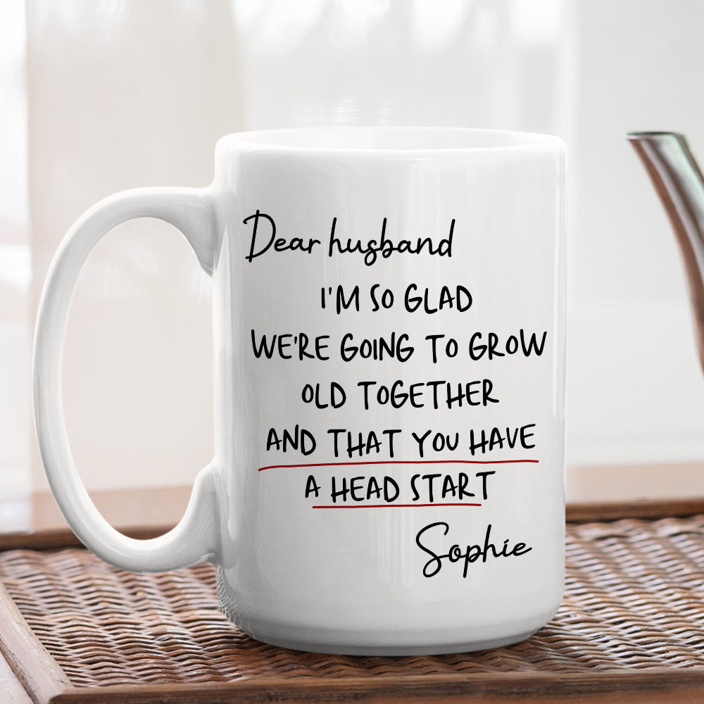 Custom Anniversary Keepsake Gifts For Couple • Grow Old Together - Personalized Coffee Mug