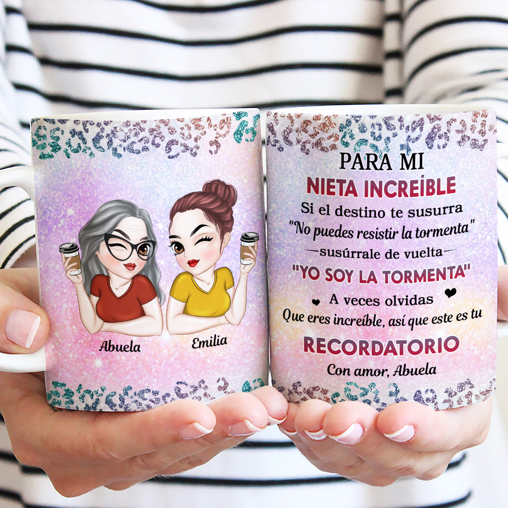 Custom Christmas & Birthday Gift for Daughter • Meine Tapfere Enkelin - Personalisierte Kaffeetasse