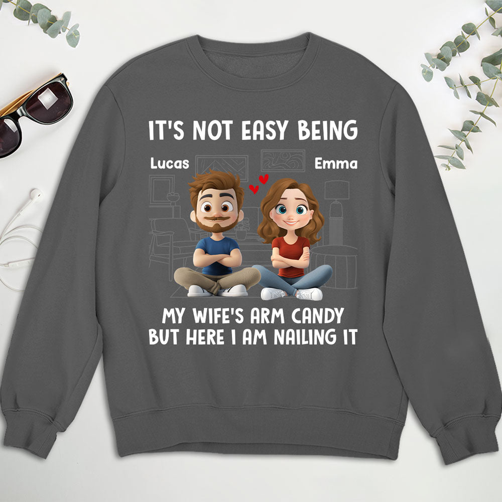 Custom Christmas Anniversary Keepsake Gifts For Husband • Wife Arm Candy - Personalized Shirt